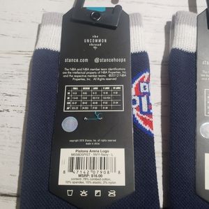 Stance Detroit Pistons Men's Socks New Large(9-12)